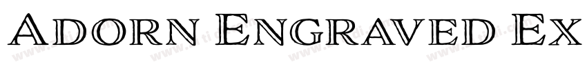 Adorn Engraved Expan字体转换